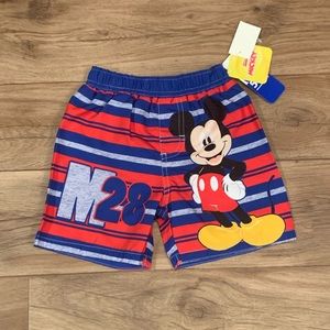 Mickey Mouse Swim Trunks New With Tags